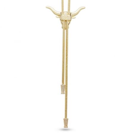 LONGHORN-BOLO-TIE NECKLACE-02 LONGHORN-BOLO-TIE NECKLACE-02