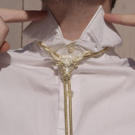 LONGHORN-BOLO-TIE NECKLACE-06 LONGHORN-BOLO-TIE NECKLACE-06